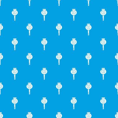 Haşhaş desen vektör kesintisiz mavi