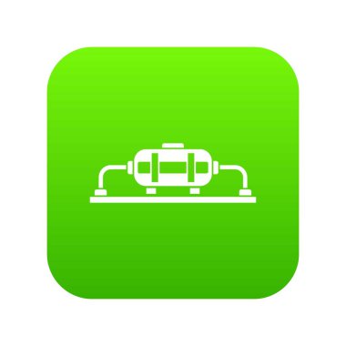 Petrol üretim simgesi dijital yeşil