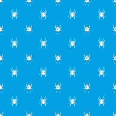 Örümcek desen vektör kesintisiz mavi