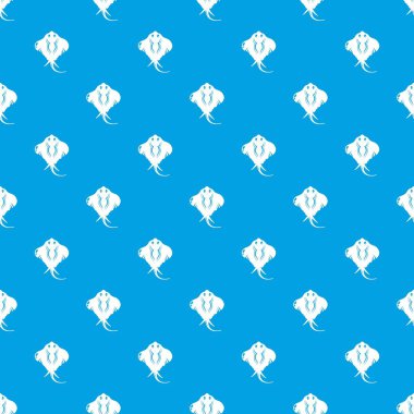 Stingray desen vektör kesintisiz mavi