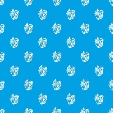 Rapan desen vektör kesintisiz mavi