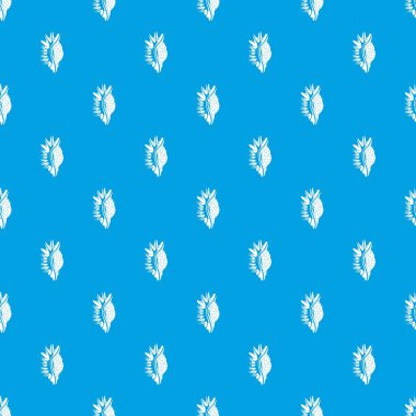 Egzotik kabuk desen vektör kesintisiz mavi