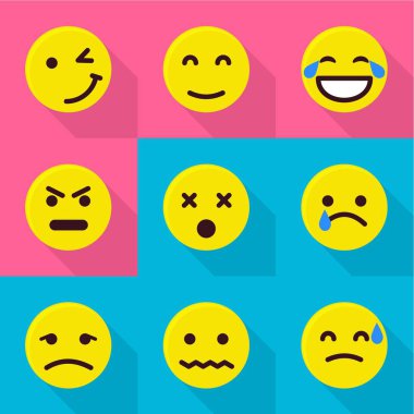 Teveccüh Icons set, düz stil