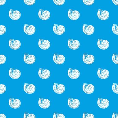 Yuvarlak kabuk desen vektör kesintisiz mavi