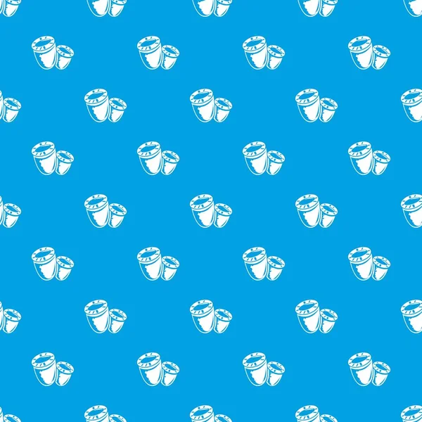 Mercan desen vektör kesintisiz mavi