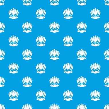Büyük kabuk desen vektör kesintisiz mavi