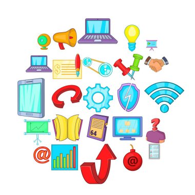 Yöneticisi simgeler kümesi, karikatür tarzı