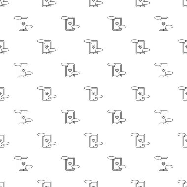 Hareket eden telefon simgesi, anahat Stili iletişim