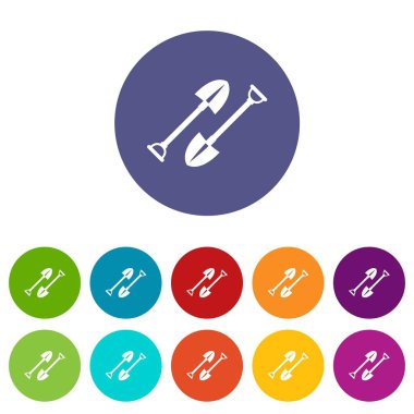 Benim simgeler kümesi vektör renk kürek