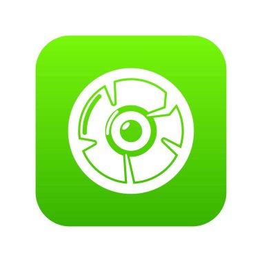 Günlük yeşil simge vektör