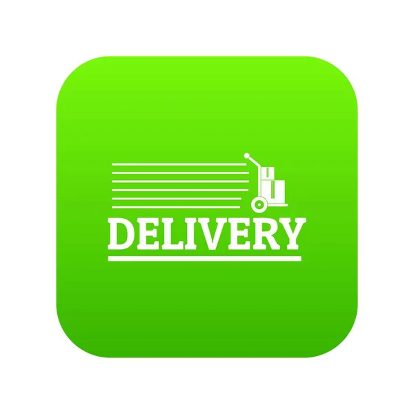 Vektor hijau ikon posting pengiriman - Stok Vektor