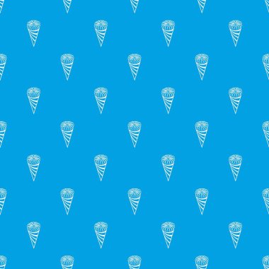 Dondurma desen vektör kesintisiz mavi