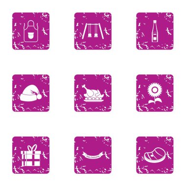 Bebek simgeler kümesi, grunge tarzı için hediye