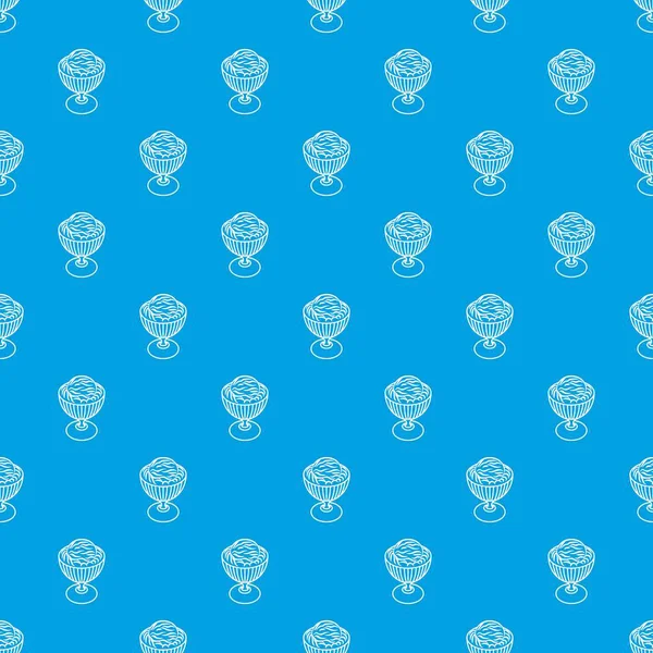Dondurma Kupası desen vektör kesintisiz mavi