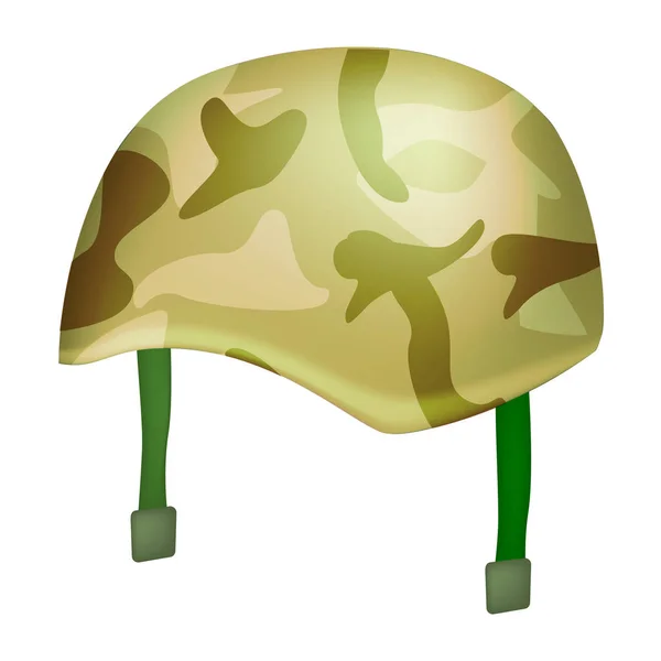 Camo kask mockup, gerçekçi — Stok Vektör