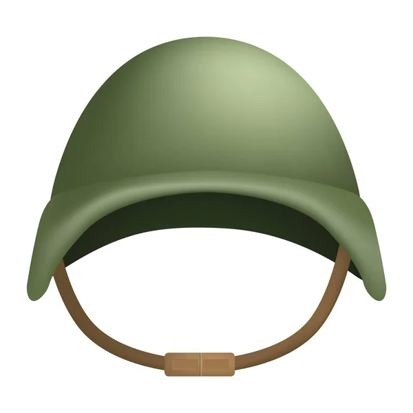 Bojové helmy maketa, realistický styl — Stockový vektor