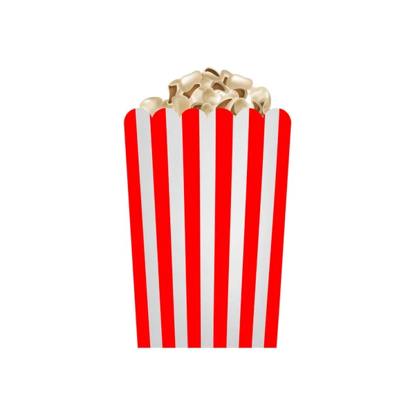 Frische Popcorn-Attrappe, realistischer Stil — Stockvektor