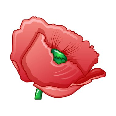 Haşhaş simgesi, karikatür tarzı