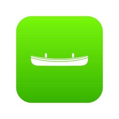 Küçük tekne simgesi dijital yeşil