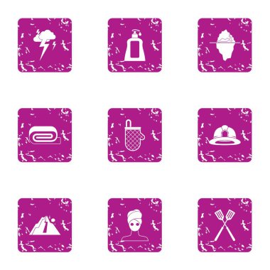 Kadın ticaret simgeler kümesi, grunge tarzı