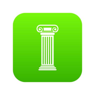 Roma sütun simgesi dijital yeşil