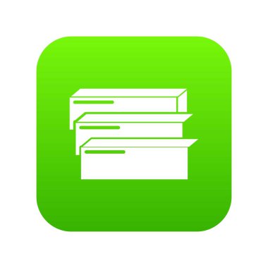 Yönetim Kurulu yeşil simge vektör