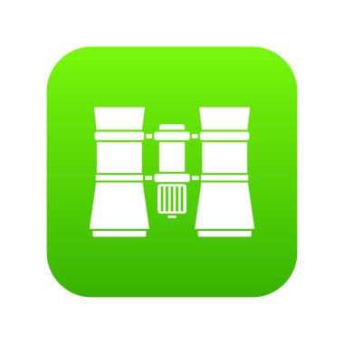 Dürbün simgesini dijital yeşil