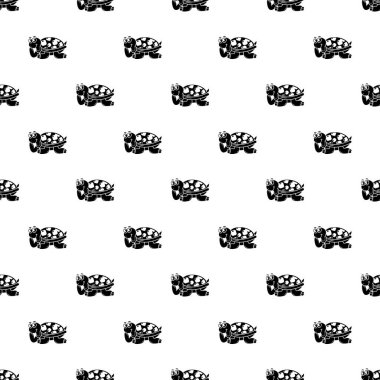 Mutlu kaplumbağa simgesi, basit tarzı