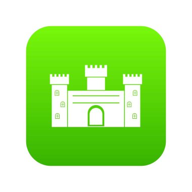 Ortaçağ surlarının simgesi dijital yeşil