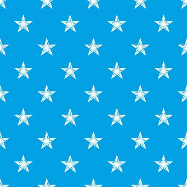 Yıldız desen vektör kesintisiz mavi
