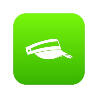 Güneş şapkası Icon dijital yeşil