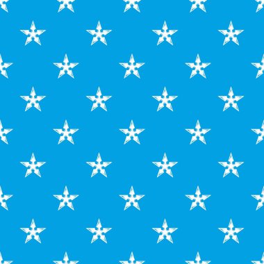 Şekil yıldız desen vektör kesintisiz mavi