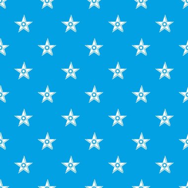 Yıldız desen vektör kesintisiz mavi