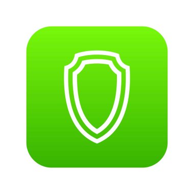 Ordu kalkan simgesi dijital yeşil