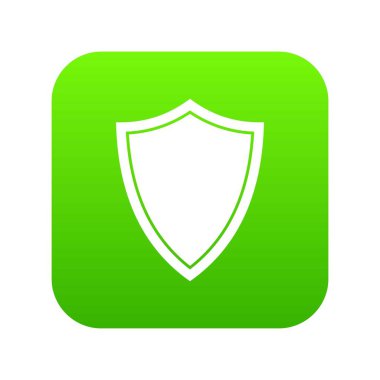 Kalkan savaş simgesi dijital yeşil için