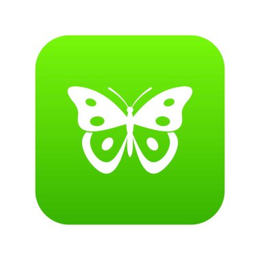 Kelebek pierid simgesi dijital yeşil