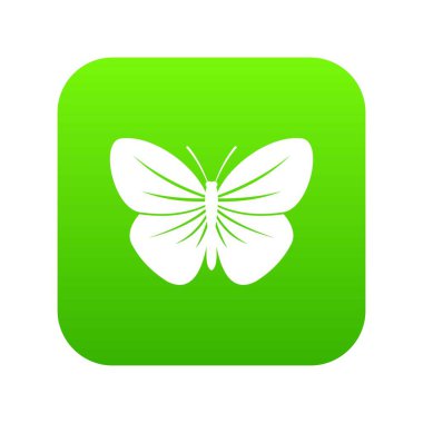 Siyah kelebek simgesi dijital yeşil