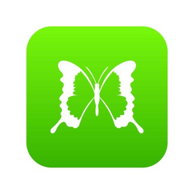 Swallowtail Kelebek simgesi dijital yeşil