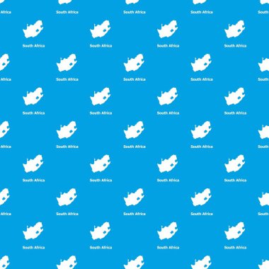 Güney Afrika harita desen vektör kesintisiz mavi
