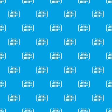 Bilgi takvim desen vektör kesintisiz mavi