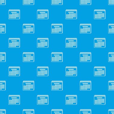 Yıl takvimi desen vektör kesintisiz mavi