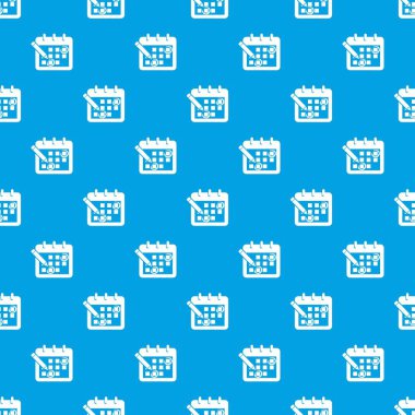 Mark takvim desen vektör kesintisiz mavi