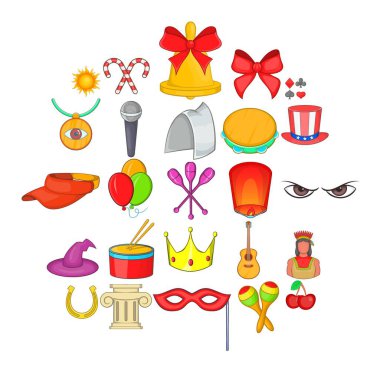 Sevinç Icons set, karikatür tarzı