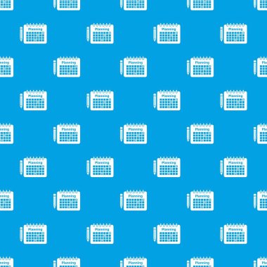 Planlama desen vektör kesintisiz mavi
