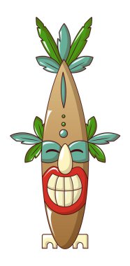 Totem Idol simgesi, karikatür tarzı