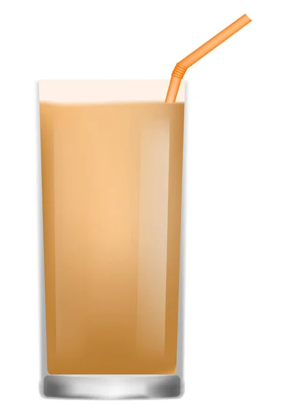 Icône de boisson glacée, style réaliste — Image vectorielle