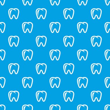 Molar desen vektör kesintisiz mavi