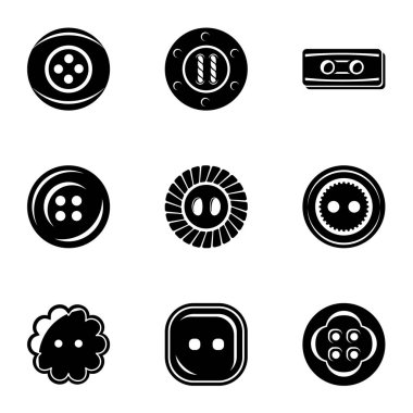 Buton Icons set, basit tarzı