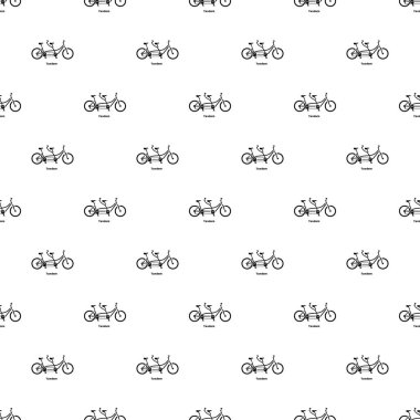 İki kişilik bisiklet simgesi, basit tarzı