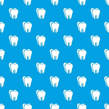 Köpek dişi desen vektör kesintisiz mavi